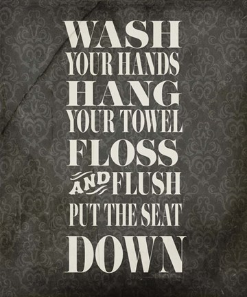 Framed Beloved Bath Black - Floss Print