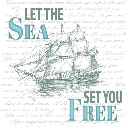 Framed Sailor Away Sign 1 Print