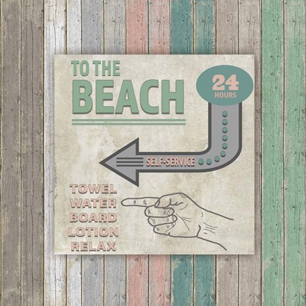 Framed Sea Side BoHo Sign 3 Print