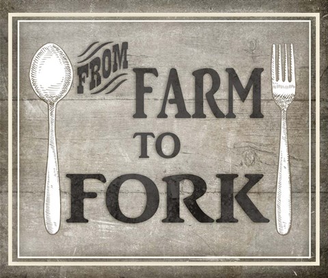 Framed Farm to Fork BK Print