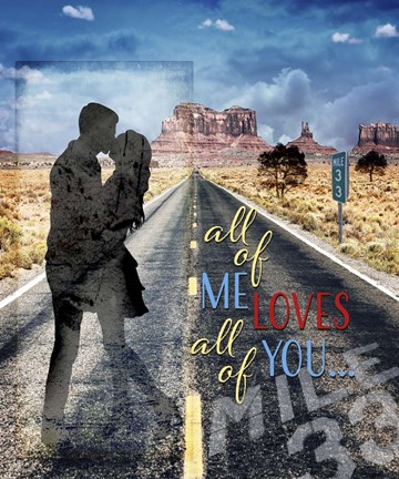 Framed Love Signs V4 Print