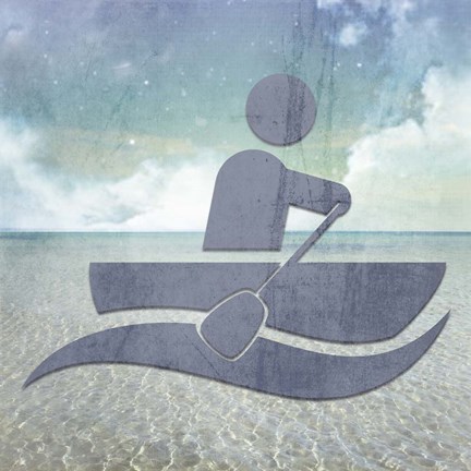 Framed Beach Signs Boating3 Print