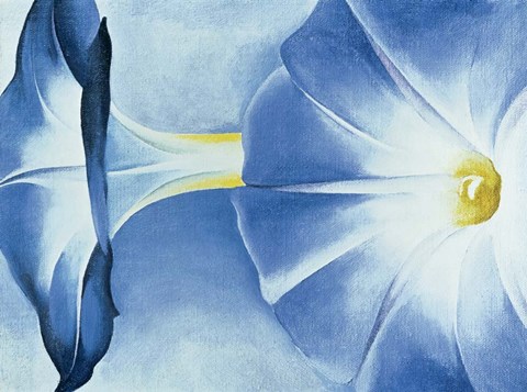 Blue Morning Glories Fine Art Print by Georgia O'Keeffe at ...