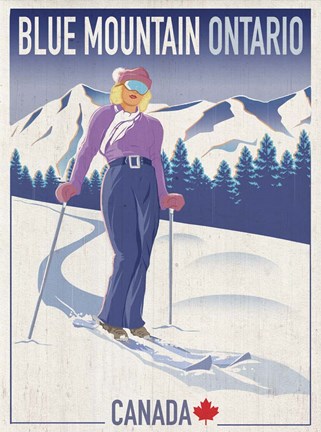 Framed Blue Mountain 2 Print