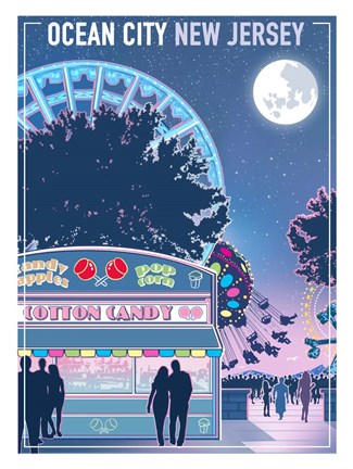 Framed Ocean City New Jersey Print