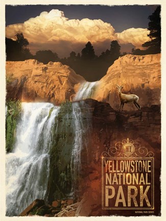Framed Yellowstone National Park Print