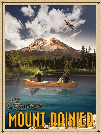 Framed Mt Rainier Print