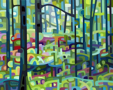 Framed Celadon Morning Print