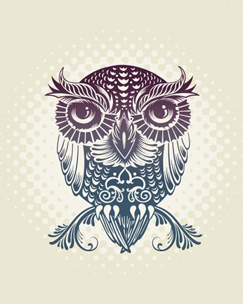 Framed Baby Egypt Owl Print