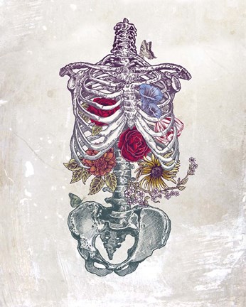 Framed Flowers From Within Print