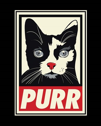 Framed PURR Propaganda Print