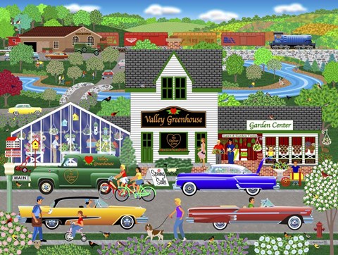 Framed Flowers From The Valley Print