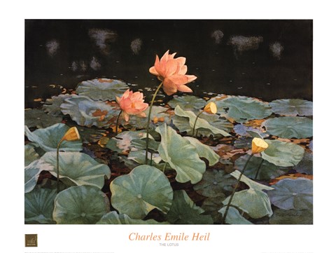 Framed Lotus Print