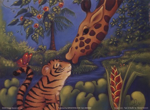 Framed Jungle Love II Print