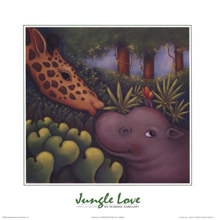 Framed Jungle Love III Print