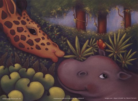 Framed Jungle Love III Print