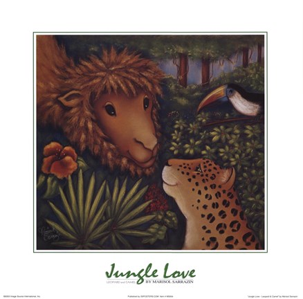 Framed Jungle Love IV Print