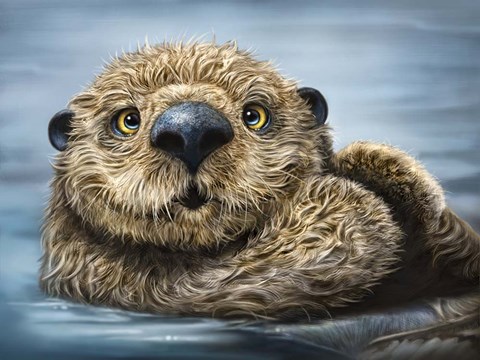 Framed Otter Totem Print