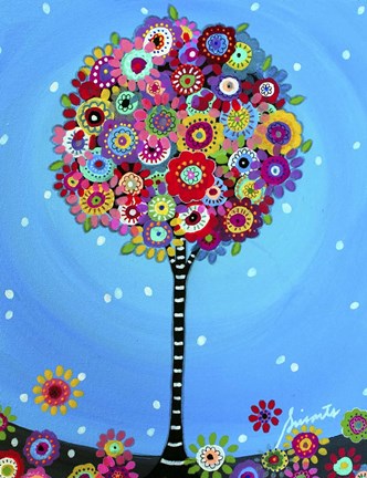 Framed Peaceful Tree Of Life Print