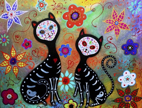 Framed Dos Los Gatos Print