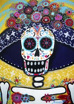 Framed Senorita Catrina Print