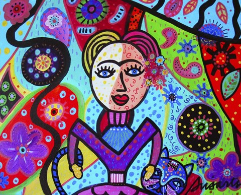 Framed Abstract Frida 3 Print