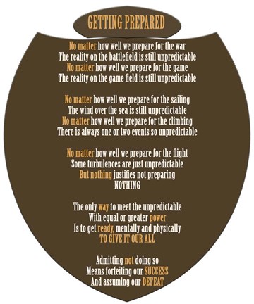 Framed Getting Prepared Print