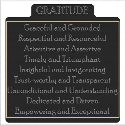 Framed Gratitude 1 Print