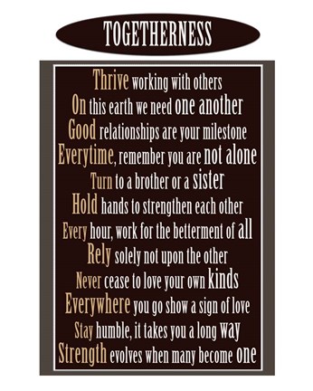 Framed Togetherness Print