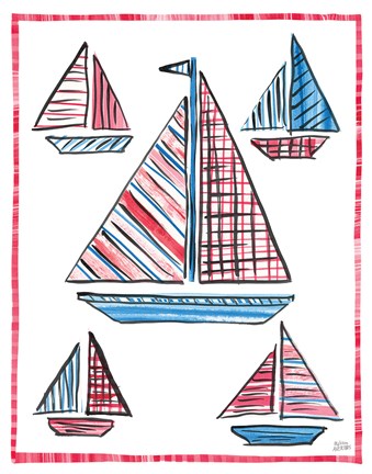 Framed Coastal Americana IV Print