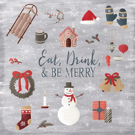 Framed Christmas Cheer II Print