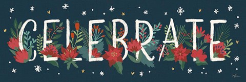 Framed Christmas Bloom IX Print