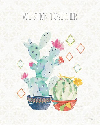 Framed Sweet Succulents IV Print