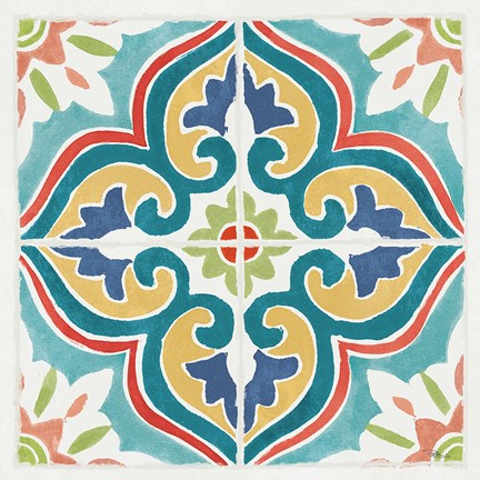 Framed Colorful Journey IX Print