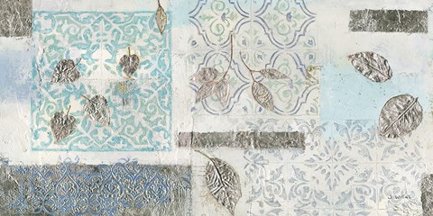 Framed Gracefully Blue V Print