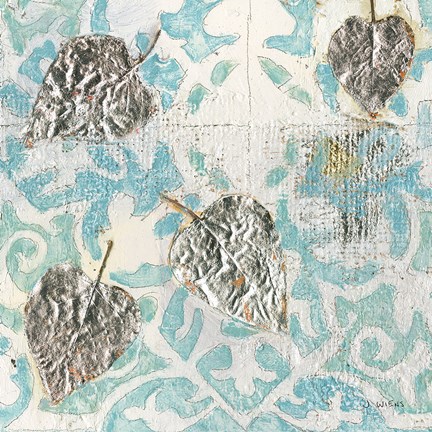 Framed Gracefully Blue I Print