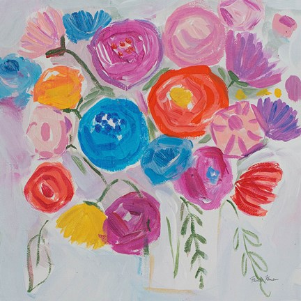 Framed Delicate Flair I Print