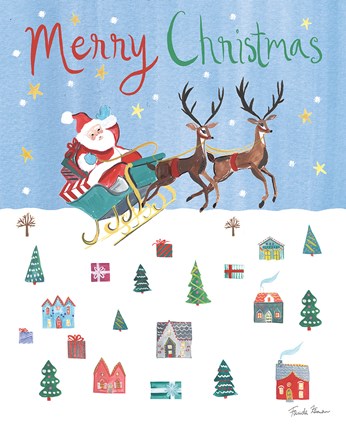 Framed Holiday Festivities IV Print