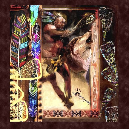 Framed Lacrosse Print