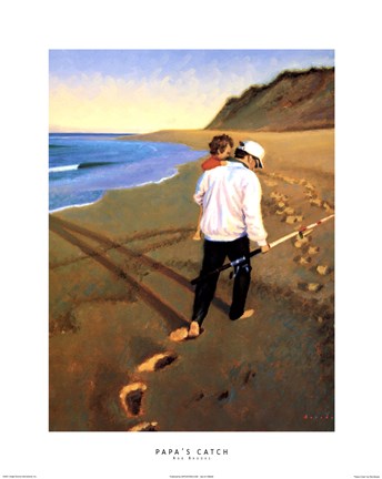 Framed Papa's Catch Print