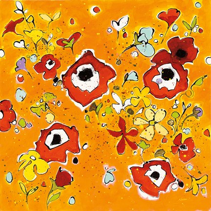 Framed Fleur Amusement Print