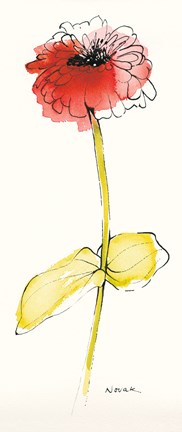 Framed Zinnia IV Print