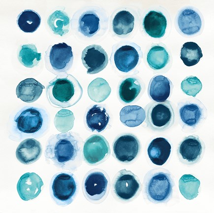 Framed Roundabout Blue Print