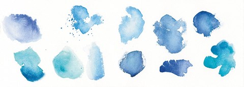 Framed Watercolor Stones VII Print