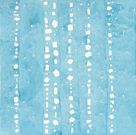 Framed Wishy Washy Blues I Print