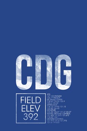 Framed CDG ATC Print