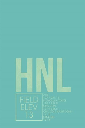 Framed HNL ATC Print