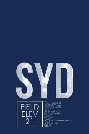 Framed SYD ATC Print