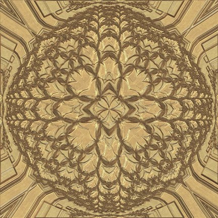 Framed Copper Metalwork Print