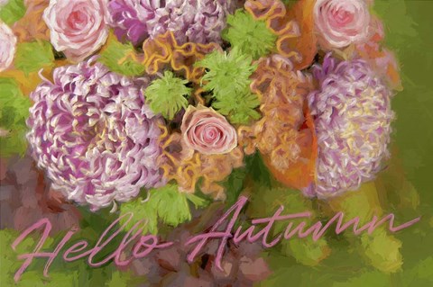 Framed Hello Autumn Print